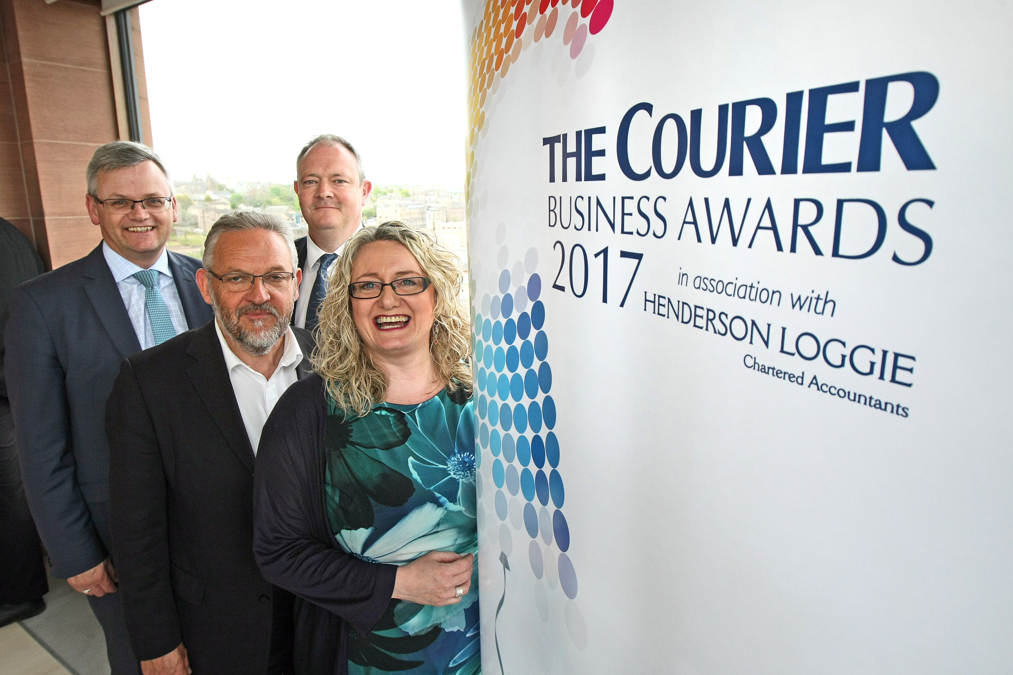 Stewart Murdoch spoke about Dundee's bid at the launch of the The Courier Business Awards 2017. He is pictured with Alan Davis, of awards partner Henderson Logie, editor of The Courier Richard Neville and Alison Henderson, CEO of Dundee Chamber of Commerce