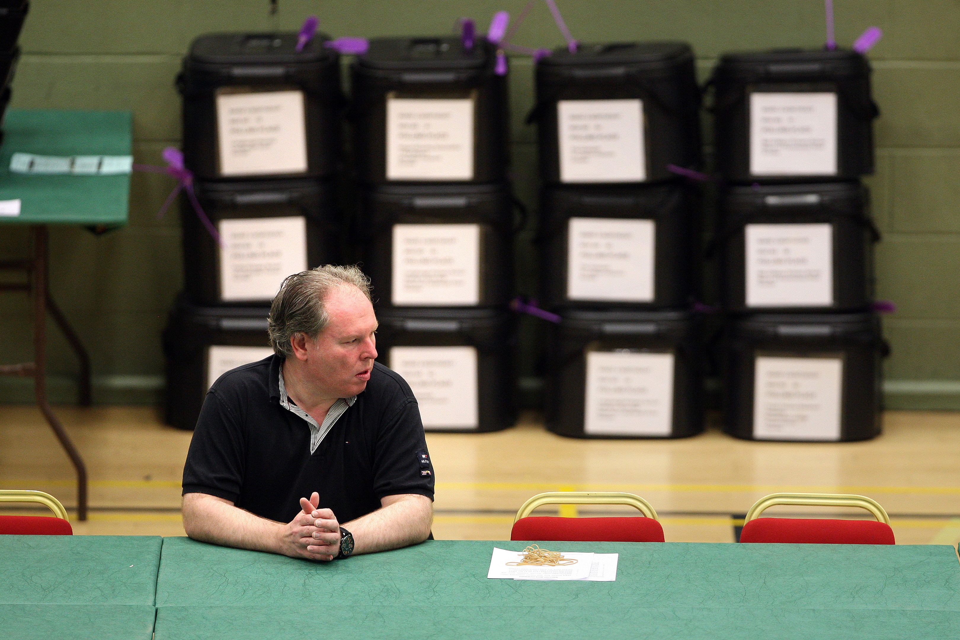 The count about to get underway in Dundee.