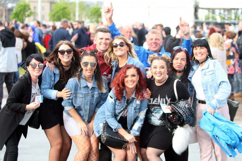 Crowd shots from UB40 gig at Slessor Gardens in Dundee.