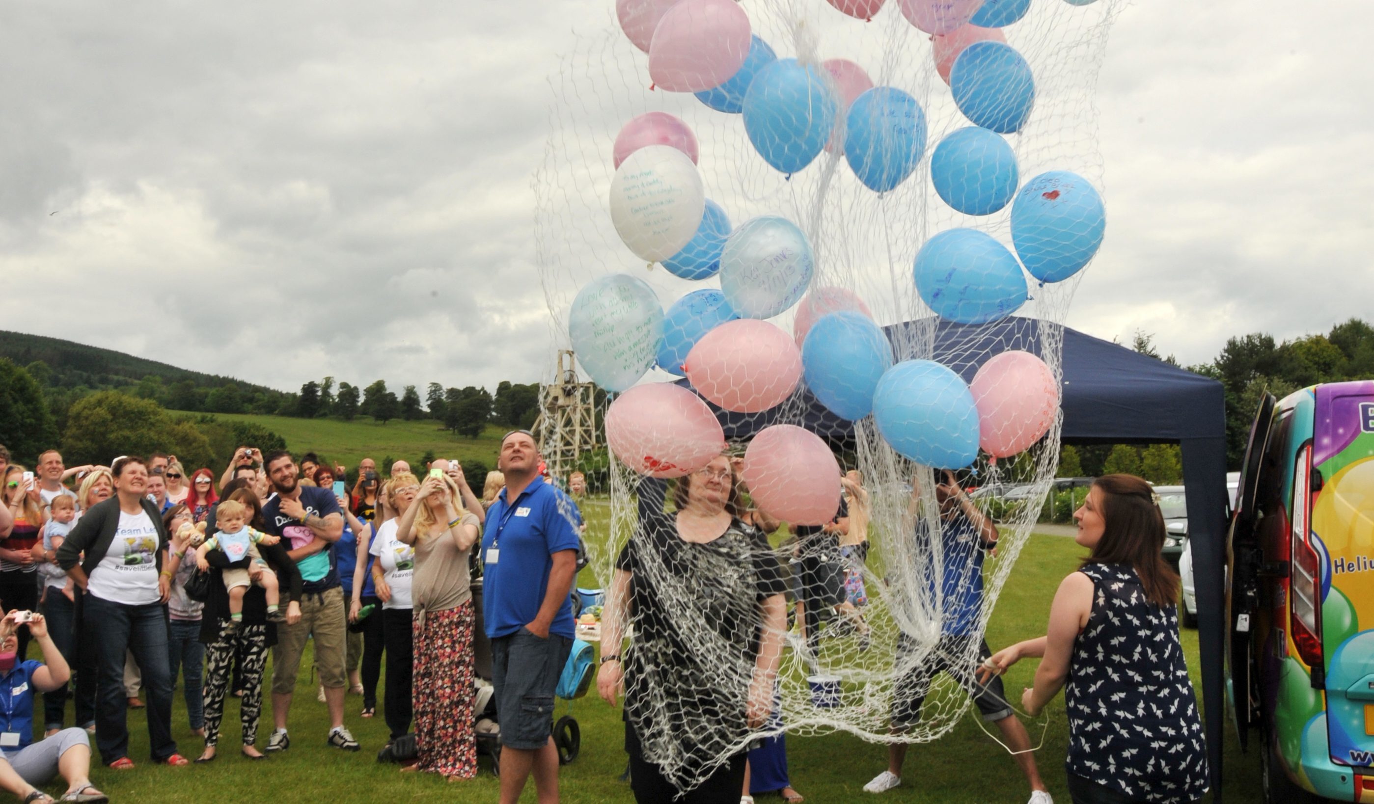 The balloon release at Lochore Meadows Country Park was always a special event.
