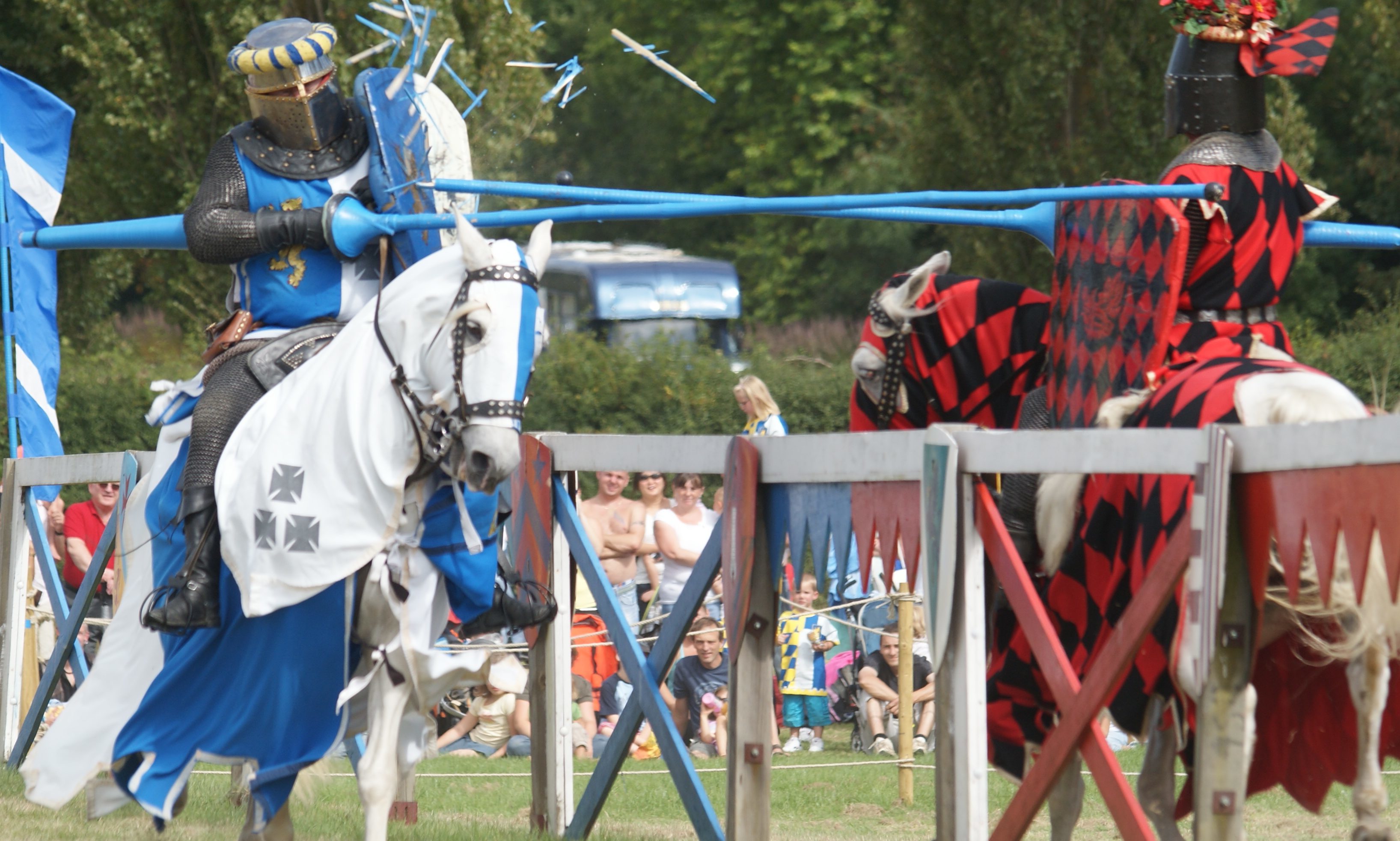 Jousting at the Mary Queen of Scots Festival.