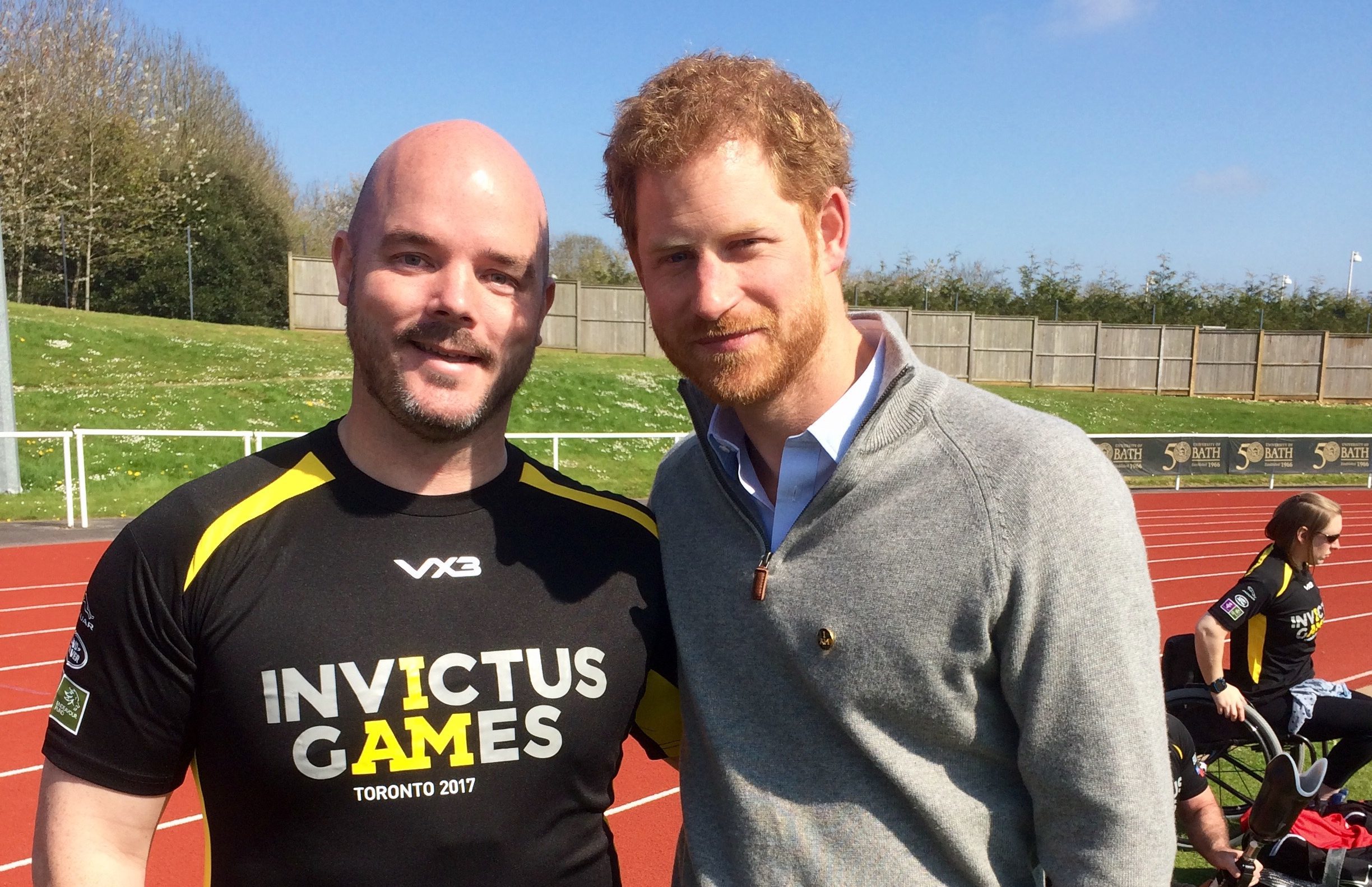 Michael with Prince Harry