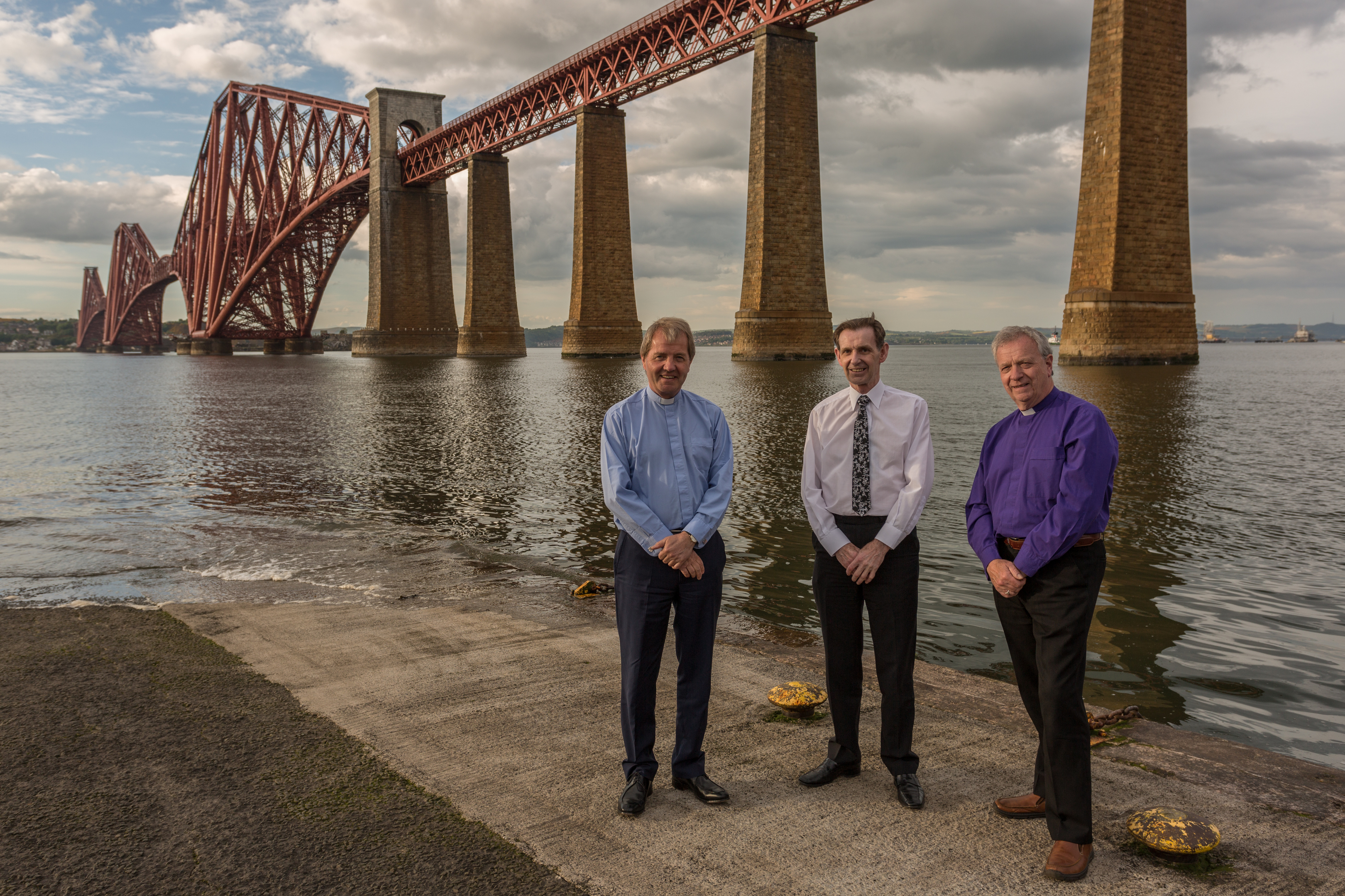 Dr Barr, Mr Bailey and Dr Chalmers will take a leap of faith as they abseil down the Forth Bridge
