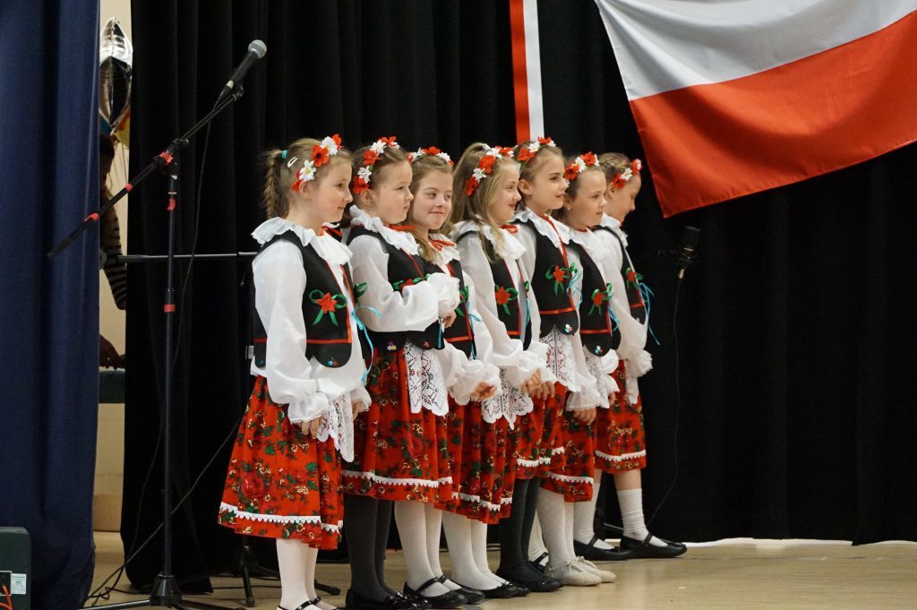 Children taking part in Polish Heritage Day at St Joseph's primary school on Saturday.