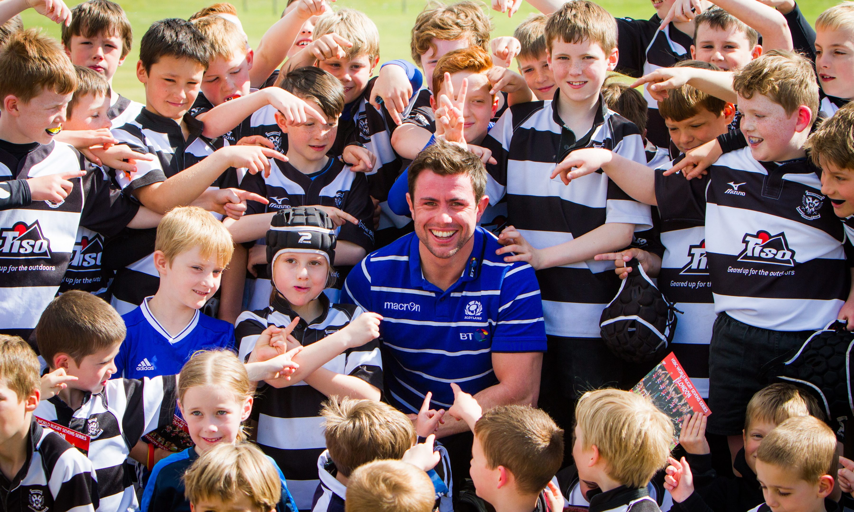 Rugby star James Fleming hosts mini festival tournament in Perth.