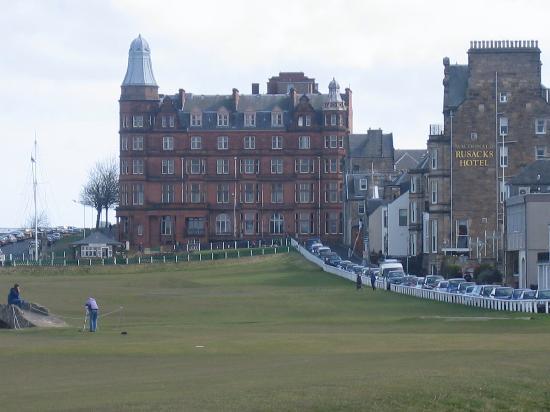 Rusaks Hotel, pictured right, next to the Old Course, St Andrews