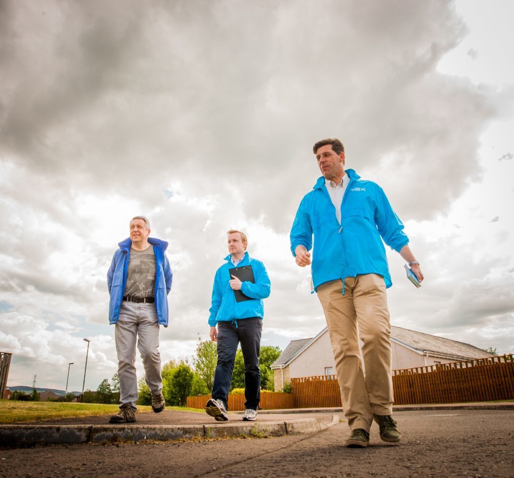 Councillor Angus Forbes, Ben Rose (Head of Office, Scotland) and Ian Duncan.