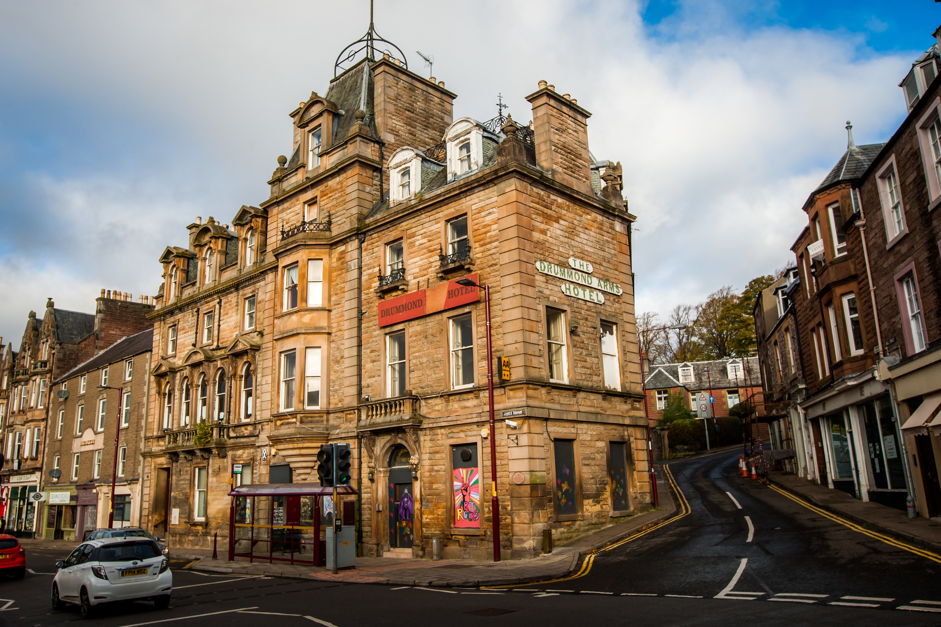 The Drummond Arms Hotel has been deteriorating for years.