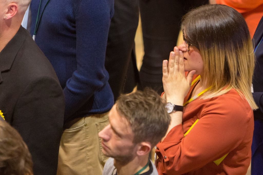 Emotions run high at the Fife count.