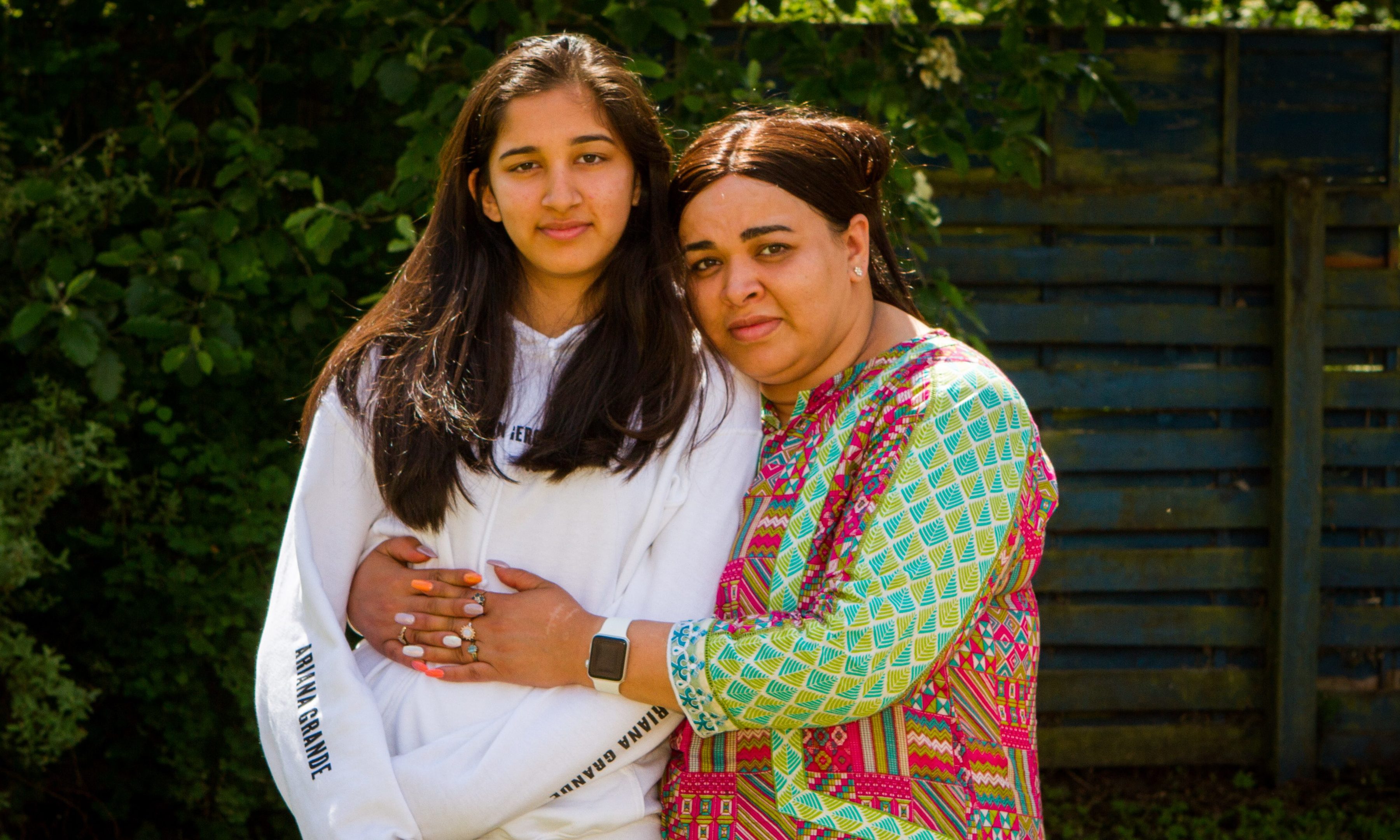 Saima Shah with daughter Muminah (Mona) Shah, 14.