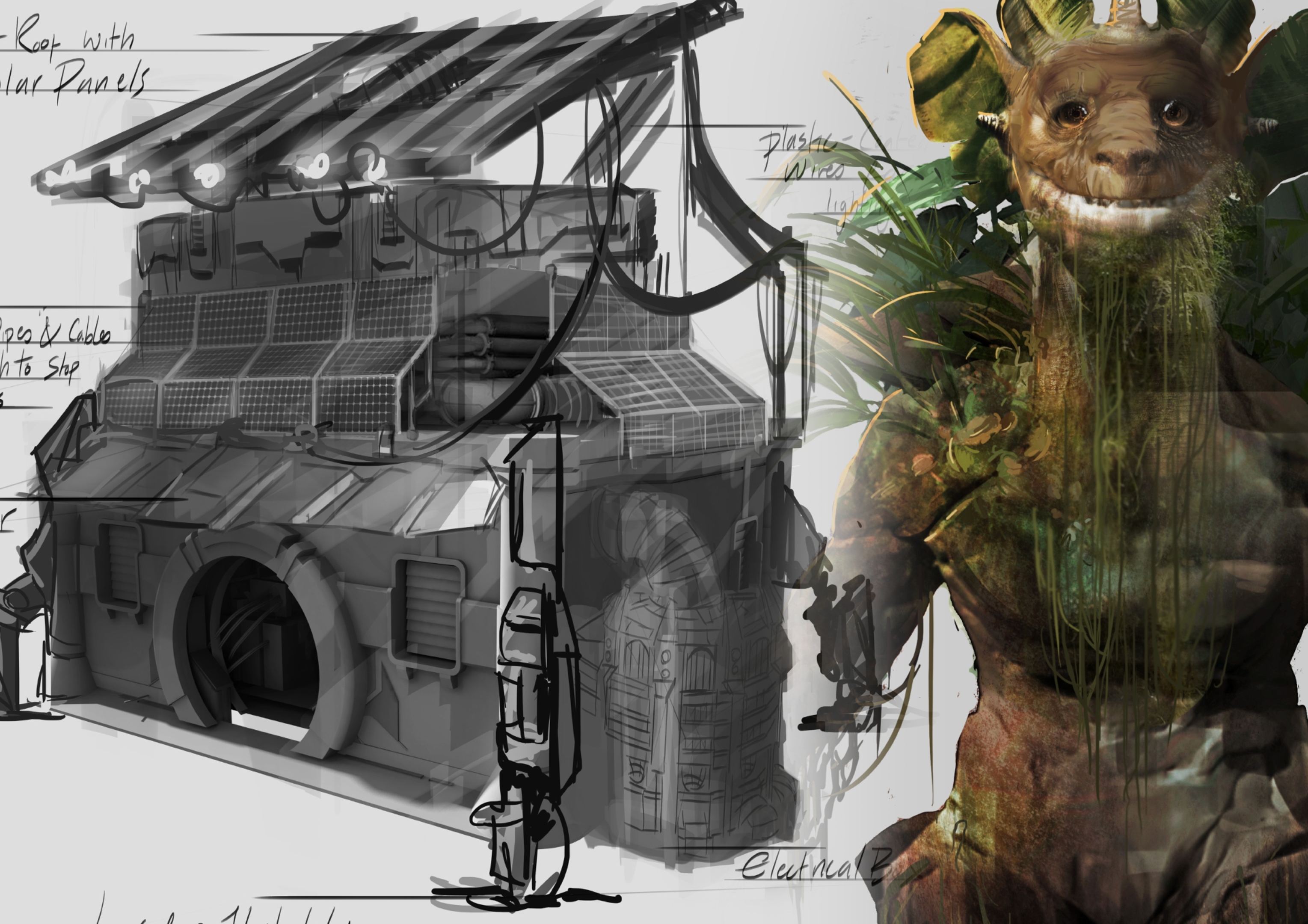 An example of Sophie North's concept art.