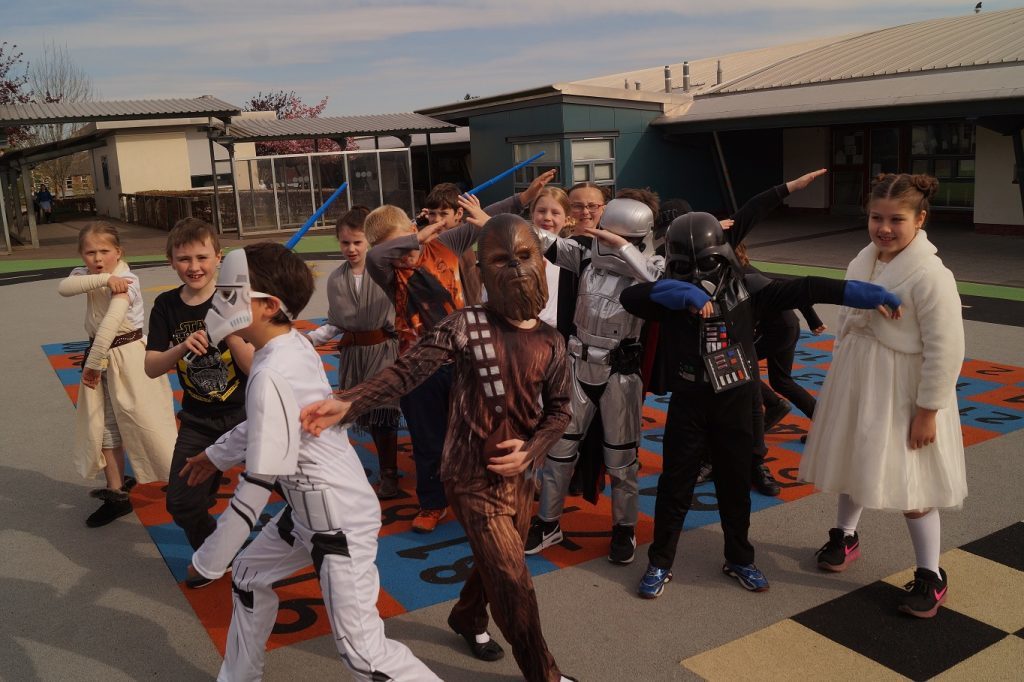 Empire and Alliance join forces for a surprise playground dance (and the odd Usain Bolt signature celebration).