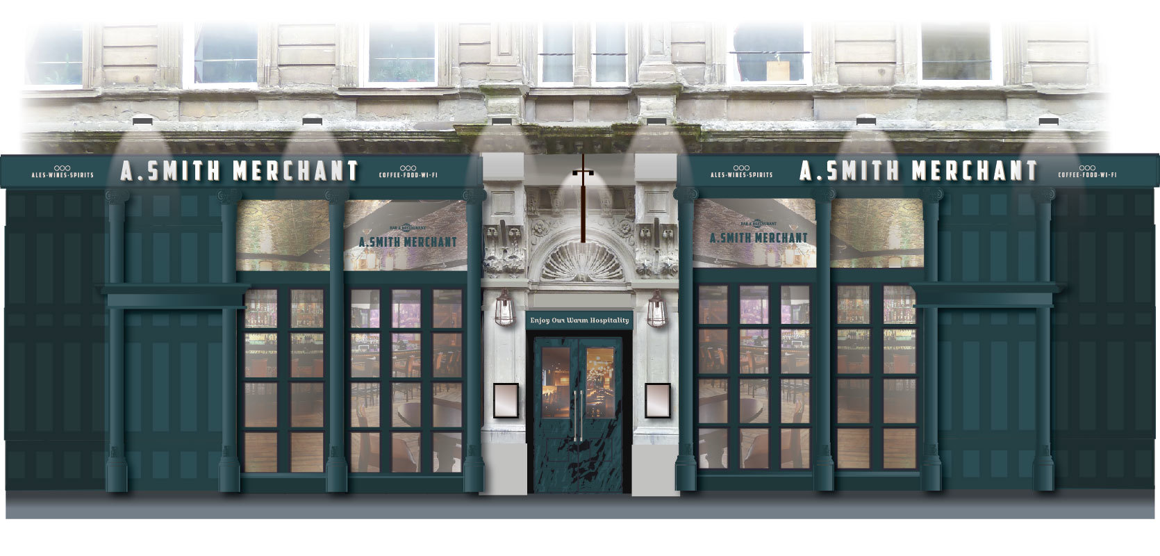 An impression of how The Mercantile could look.