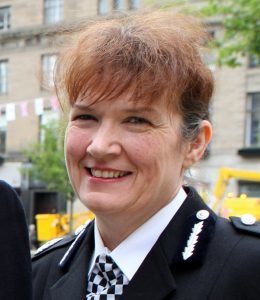 Angela Wilson during her time at Tayside Police.