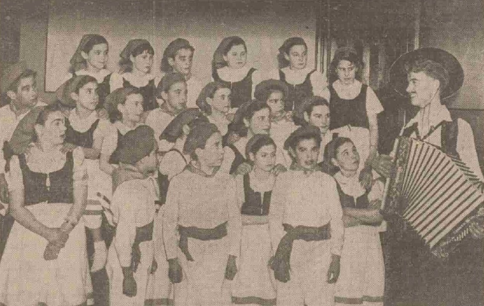 The Basque children who stayed in Montrose to escape the Spanish Civil War perform a concert.