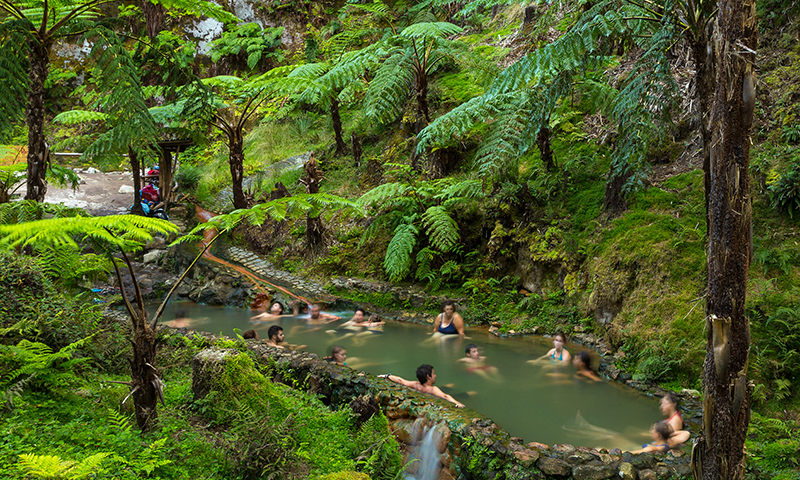 Caldeira Velha, Natural Spa, Sao Miguel, Azores, Portugal