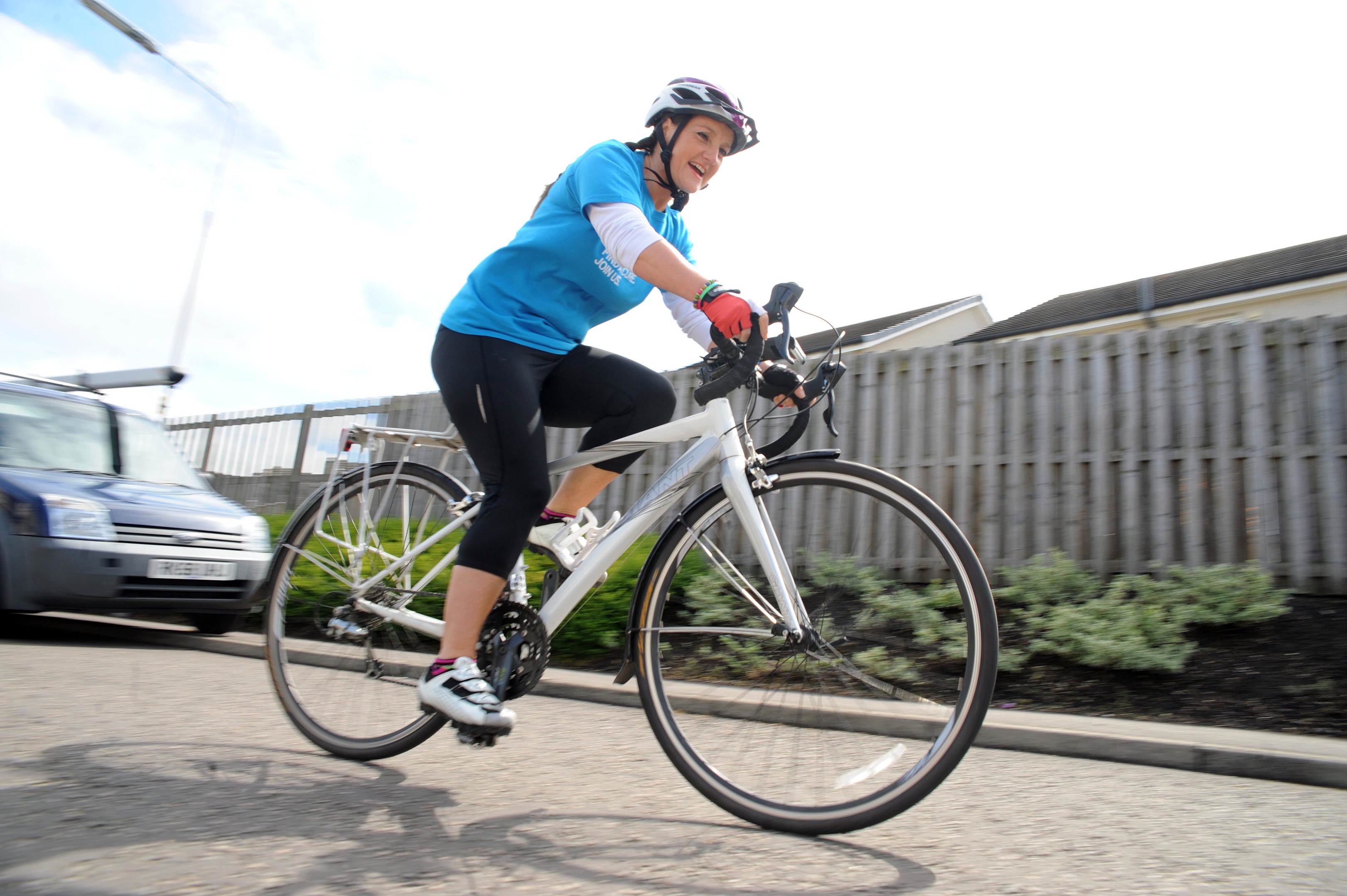 Janet Kerr will be cycling 100 miles from her home to Kingussie on May 28.