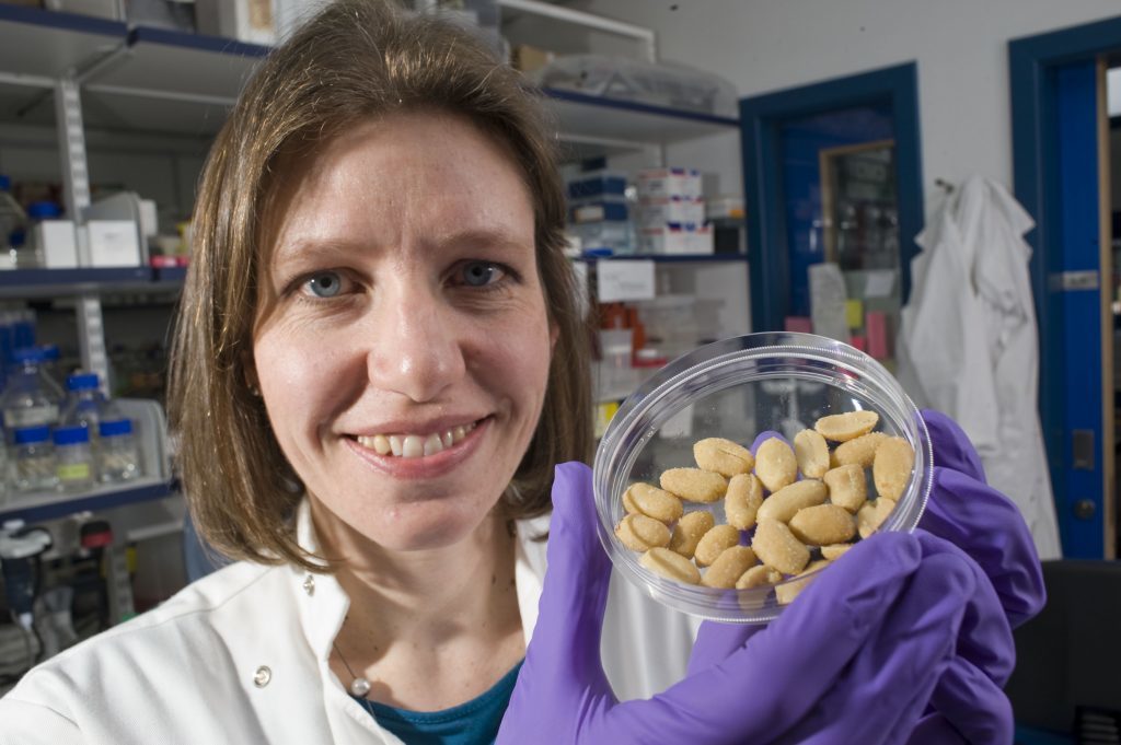 Dr Sara Brown, Wellcome Trust Intermediate Clinical Fellow in the Division of Molecular Medicine at Dundee who has identified a gene as a cause of peanut allergy 
