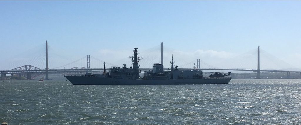 The HMS St Albans.