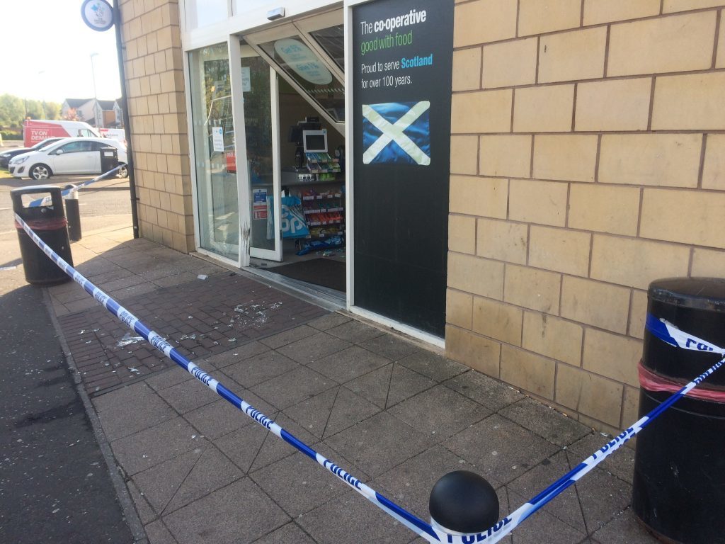 The store remains cordoned off by police.