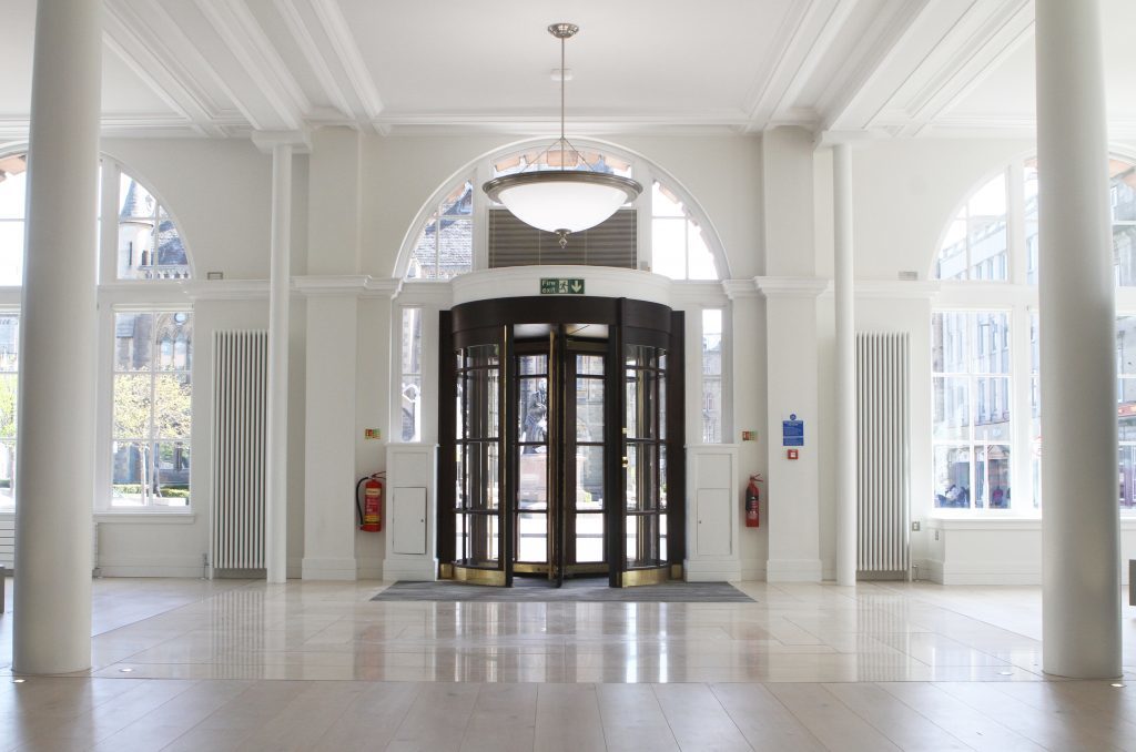 The new public reception and Counting House meeting area.