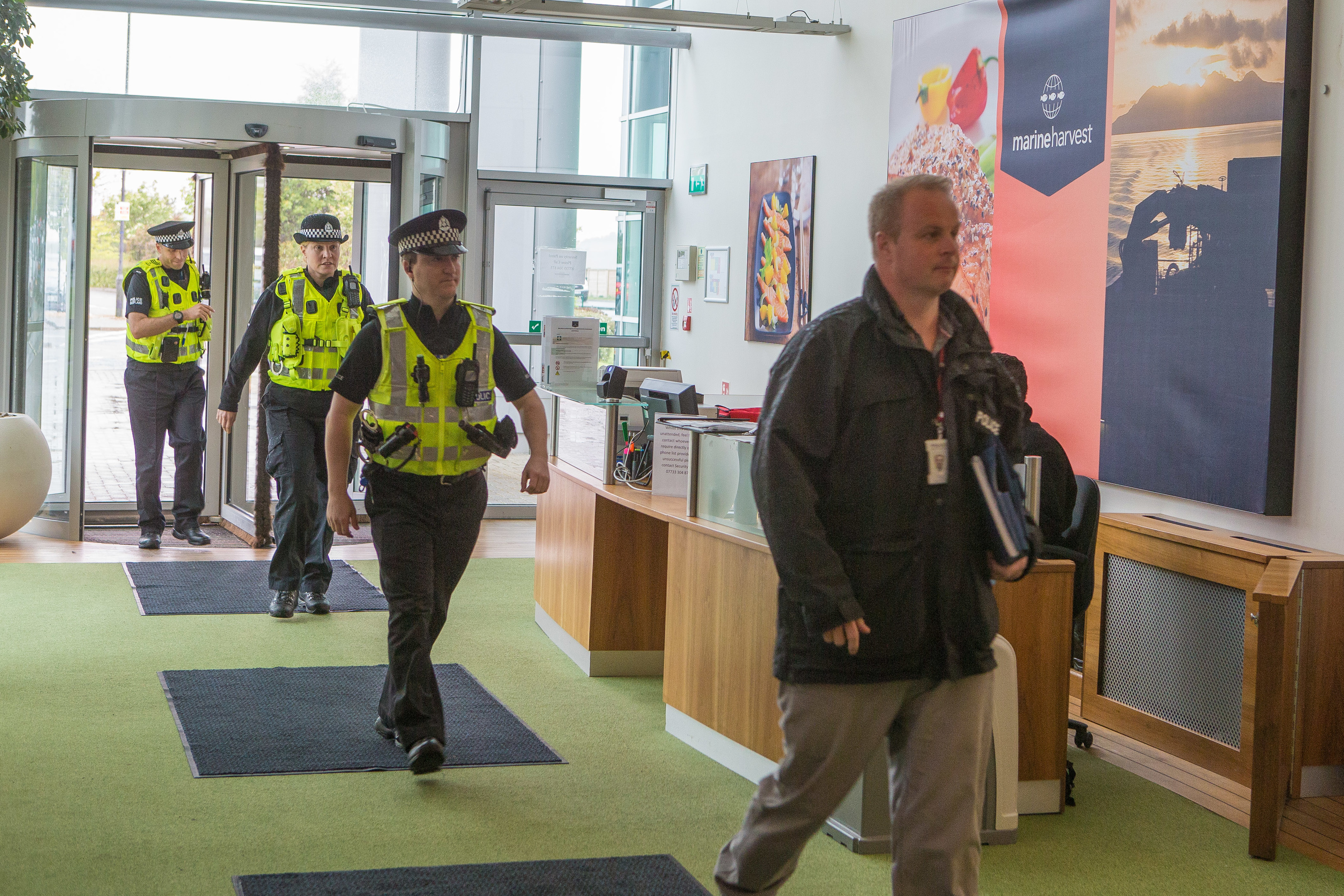 Police in action in a bid to combat human trafficking in Fife.