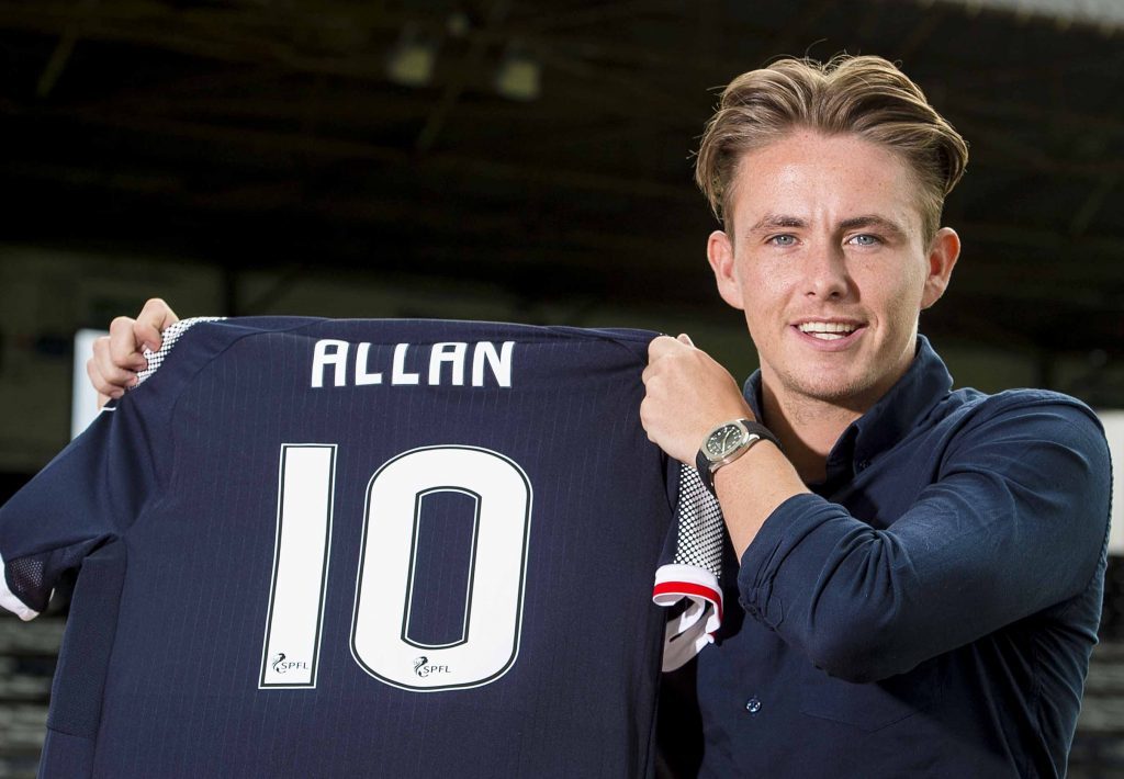 Allan also had loan spell with Dundee