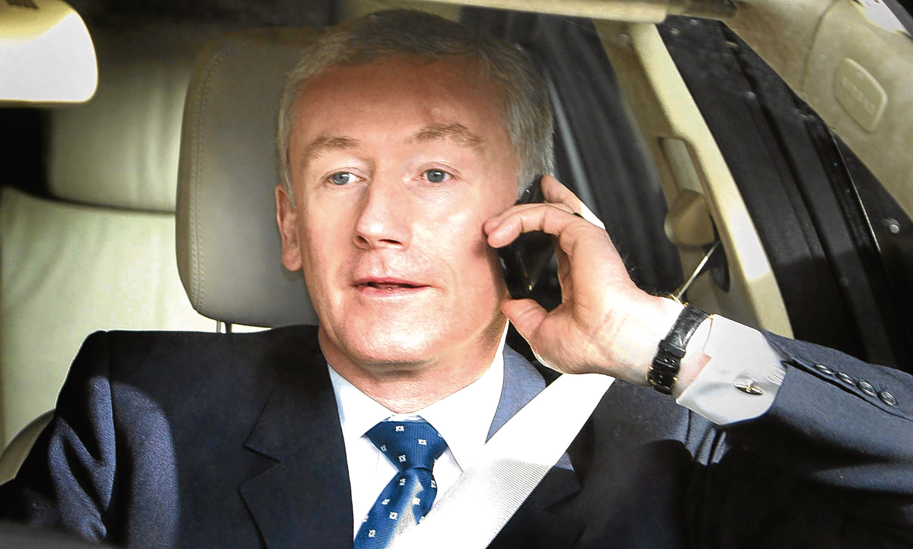 Fred Goodwin pictured in 2008 at the height of the crisis engulfing RBS.