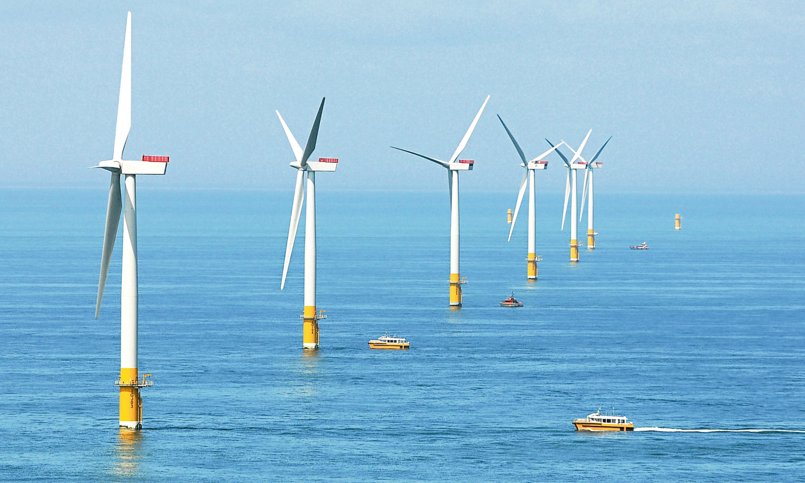 An offshore wind farm