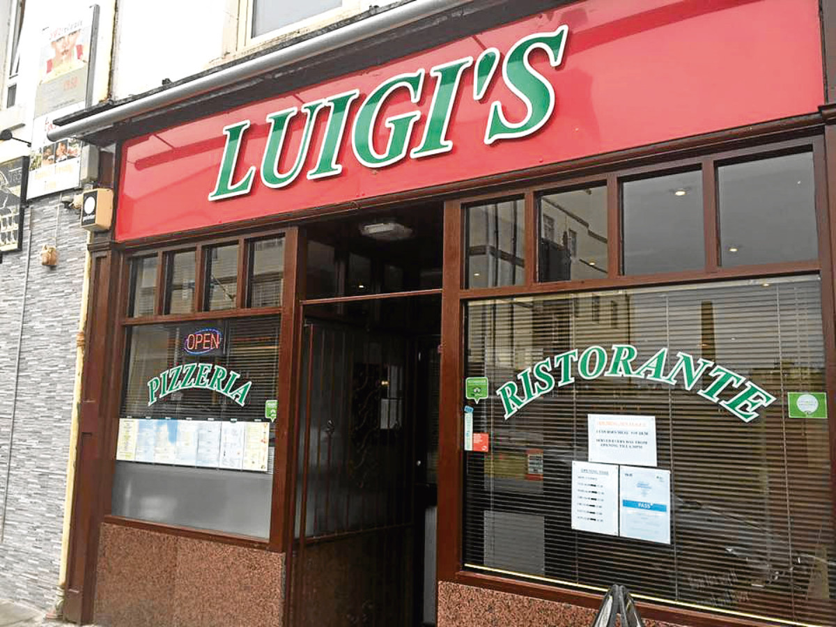 Luigi's in Dunfermline, which has closed.