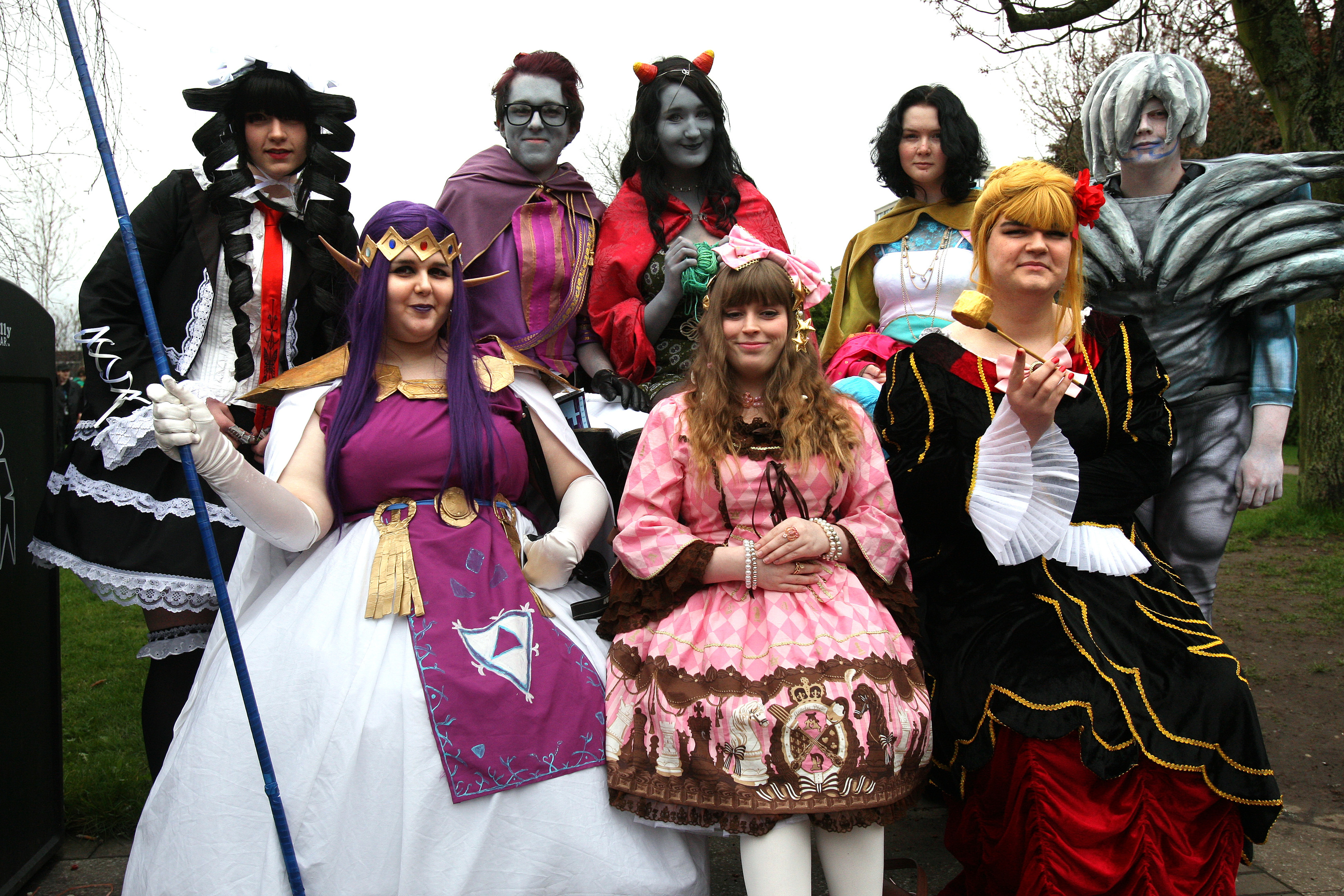 DeeCon attendees in costume at April's event.