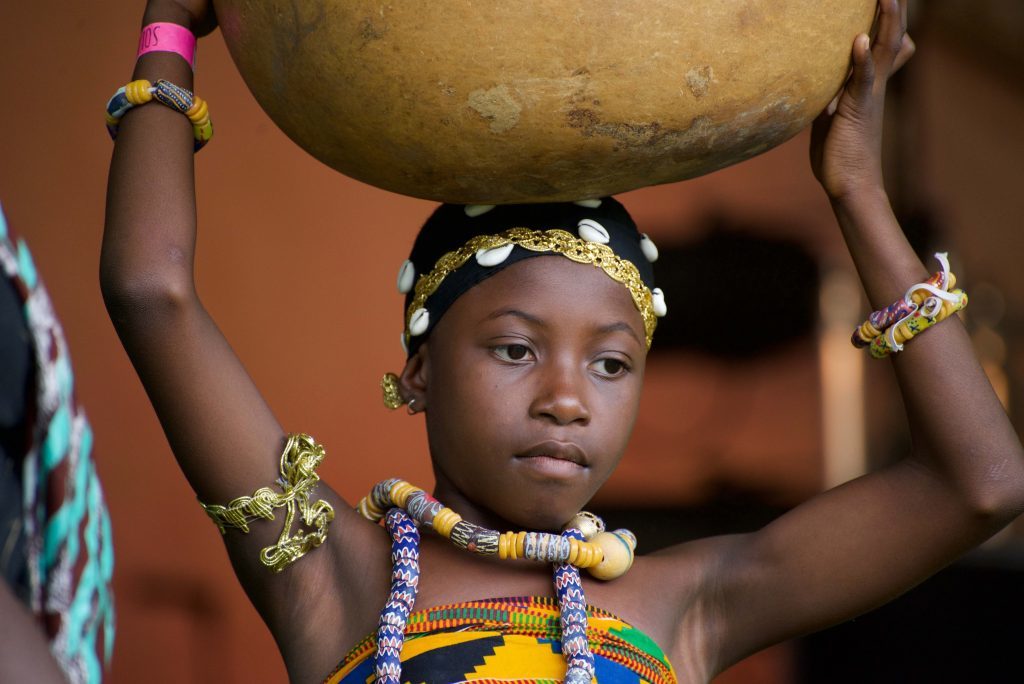 A young Ghanian dancer from Noyam African Dance Institute. (Photo: Stephanie Gibson)