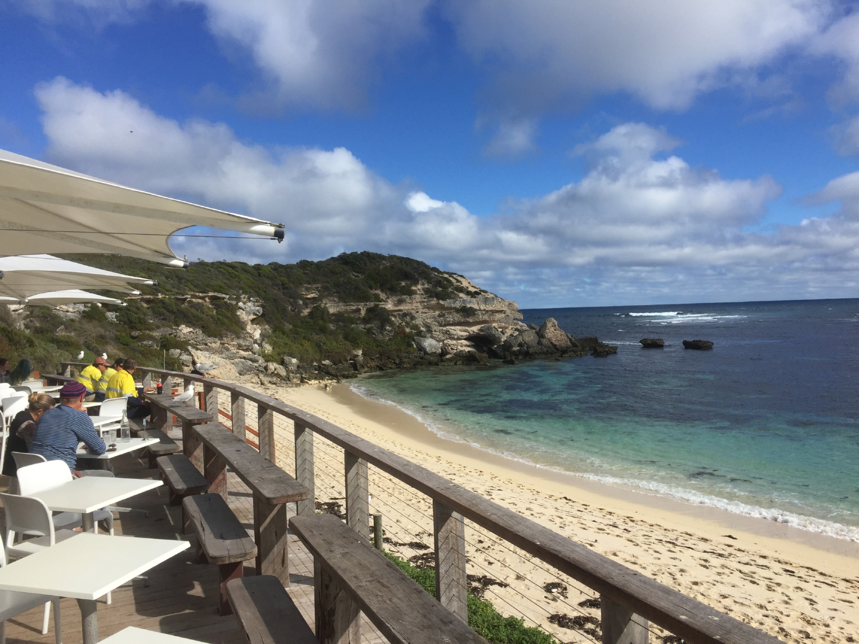 Beach by the White Elephant Cafe.