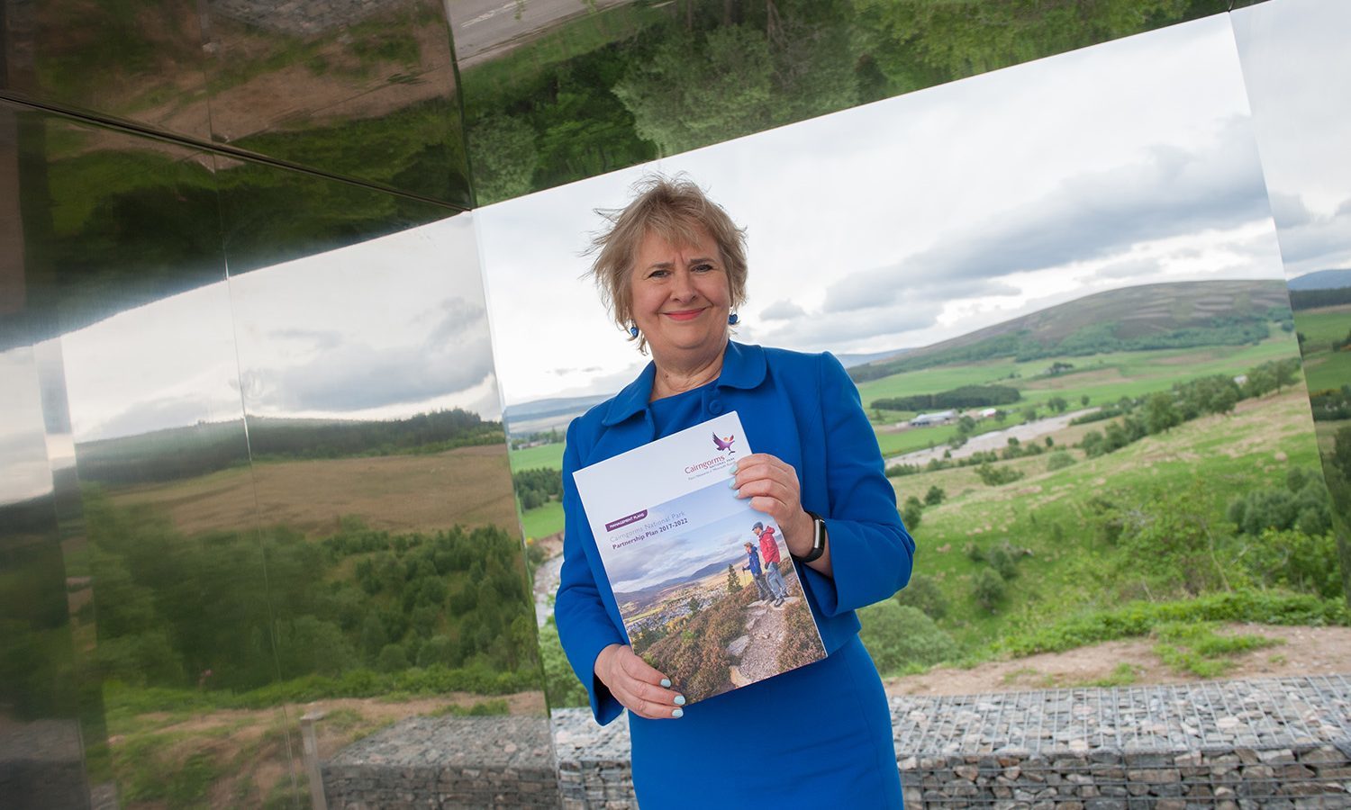 Roseanna Cunningham launches the new Cairngorms National Park plan.