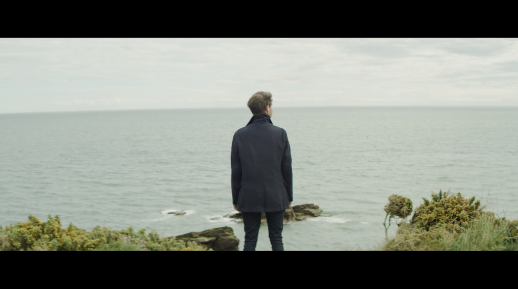 'Jack', played by Max Raskin, on the cliffs at Arbroath