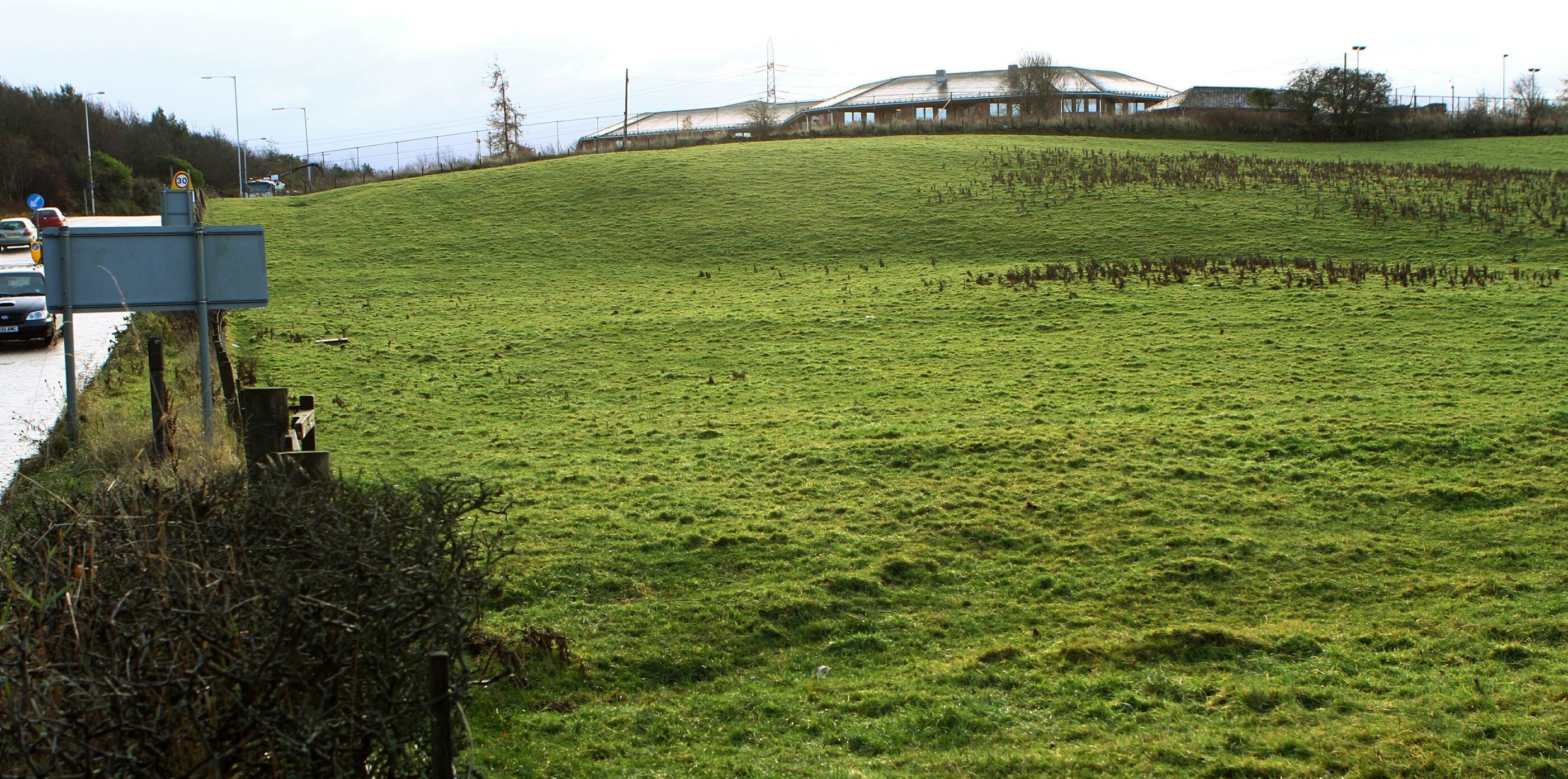 Picture shows; the area where the closed circuit cycle track is being proposed.