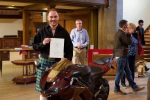 Nick at Greyfriars in Edinburgh after the prize-giving