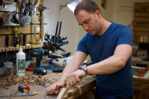 Nick in his workshop