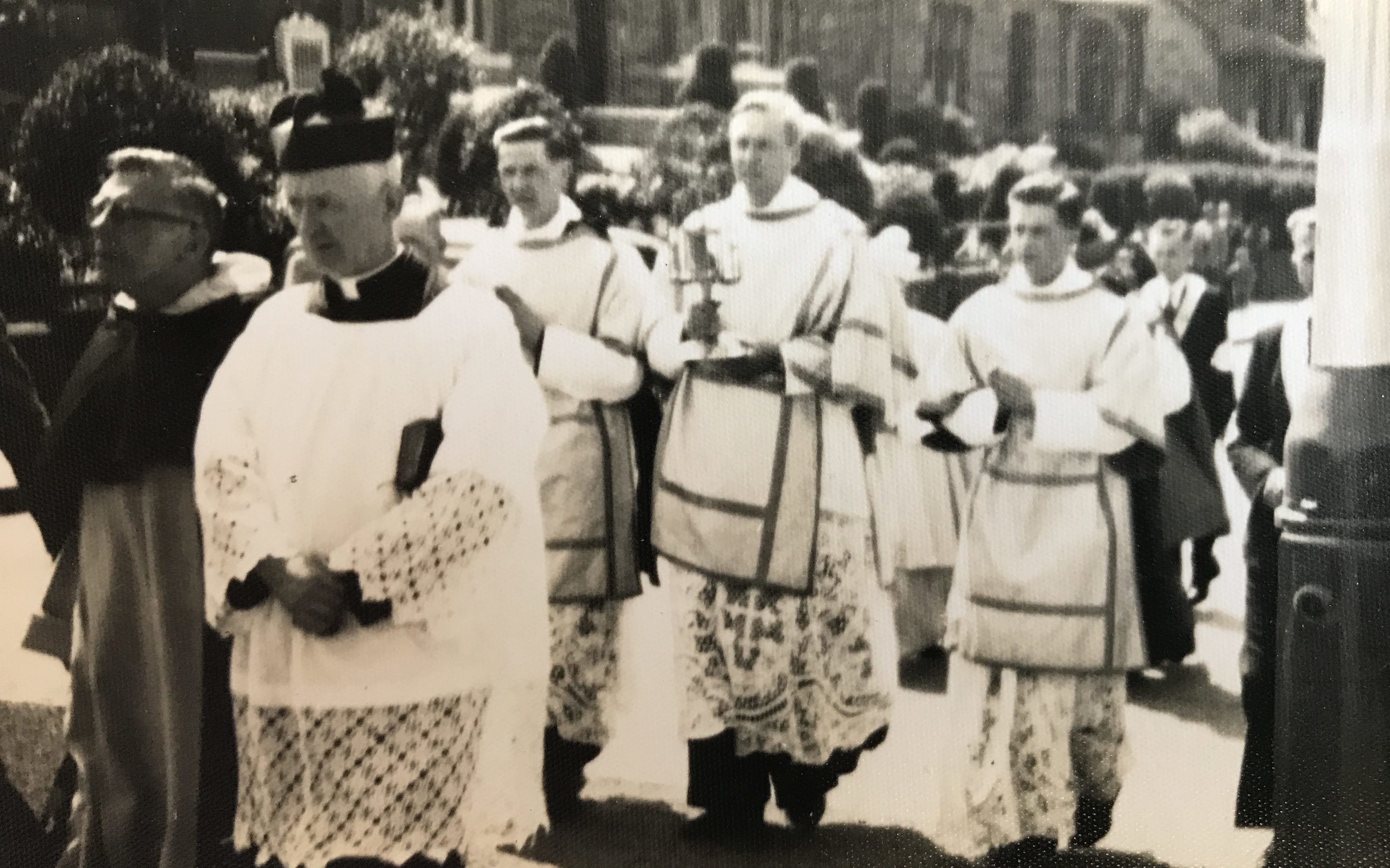 A procession to East End Park in the early 1960s.