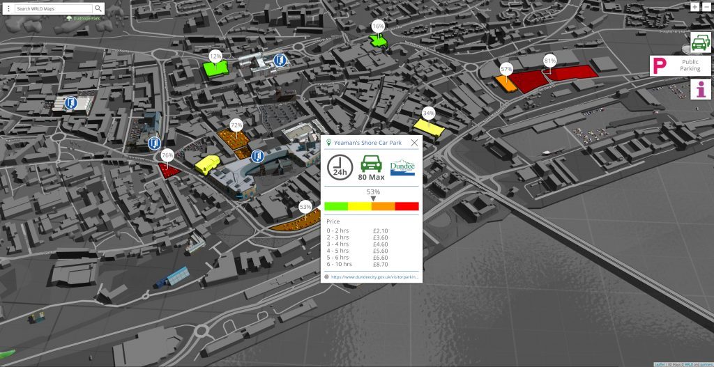 Eegeo Live POI Data Vis (Parking)