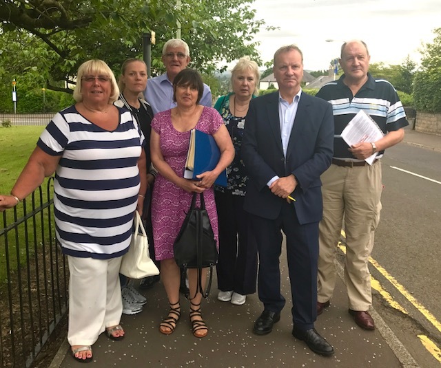 Pete Wishart MP with campaigners in Scone.