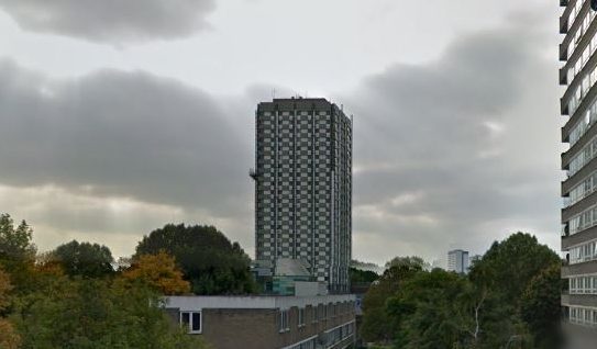 Grenfell Tower before the blaze.