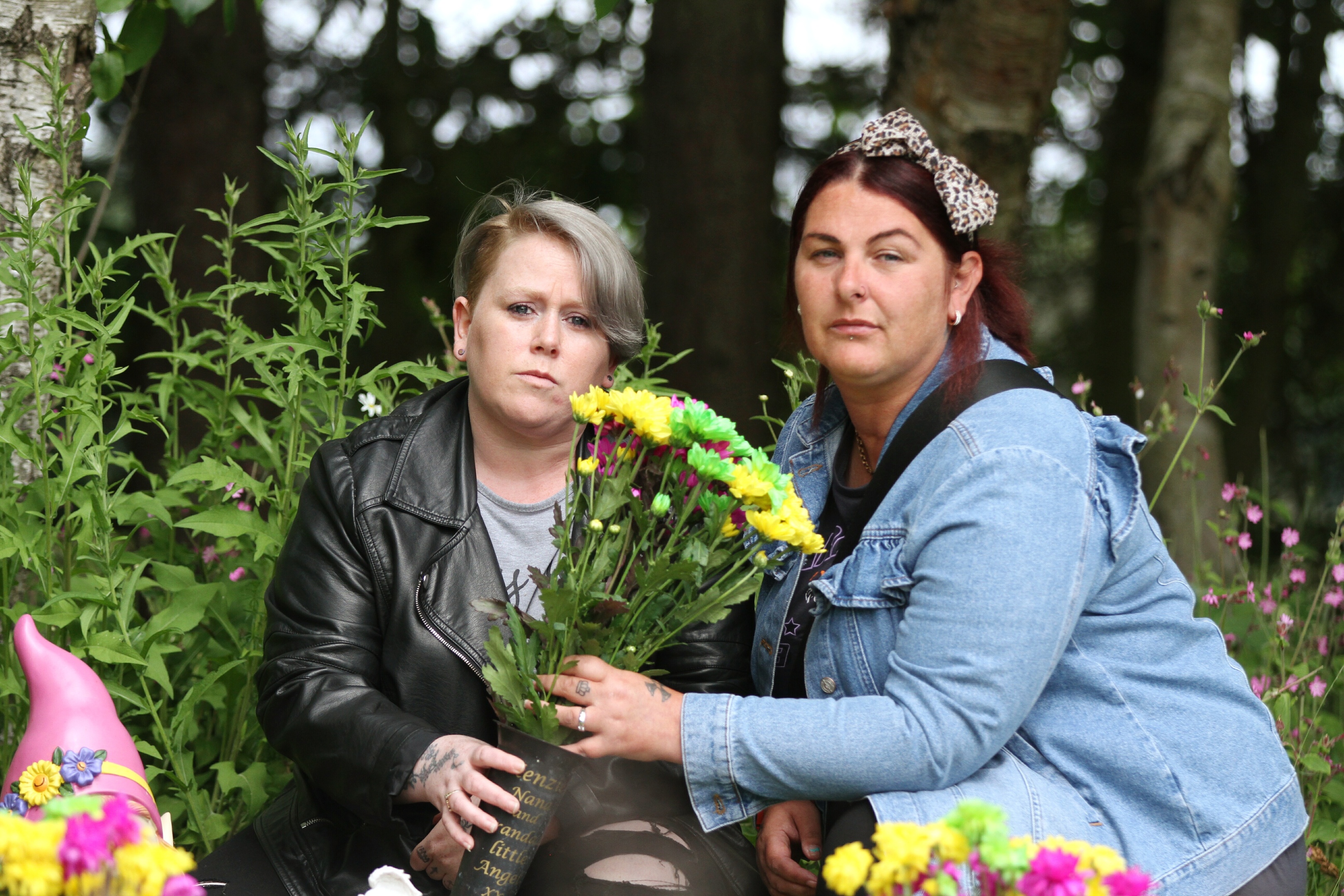 Three mums have slammed the conditions within  Birkhill Cemetery