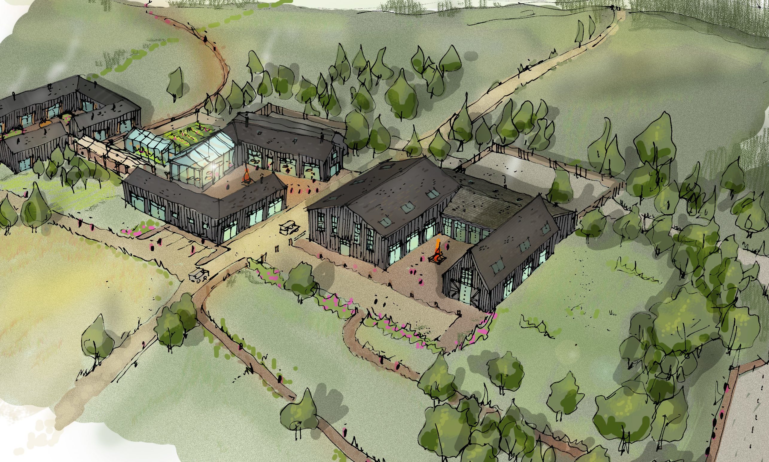 Artwork showing how the new Gleneagles holiday resort could look