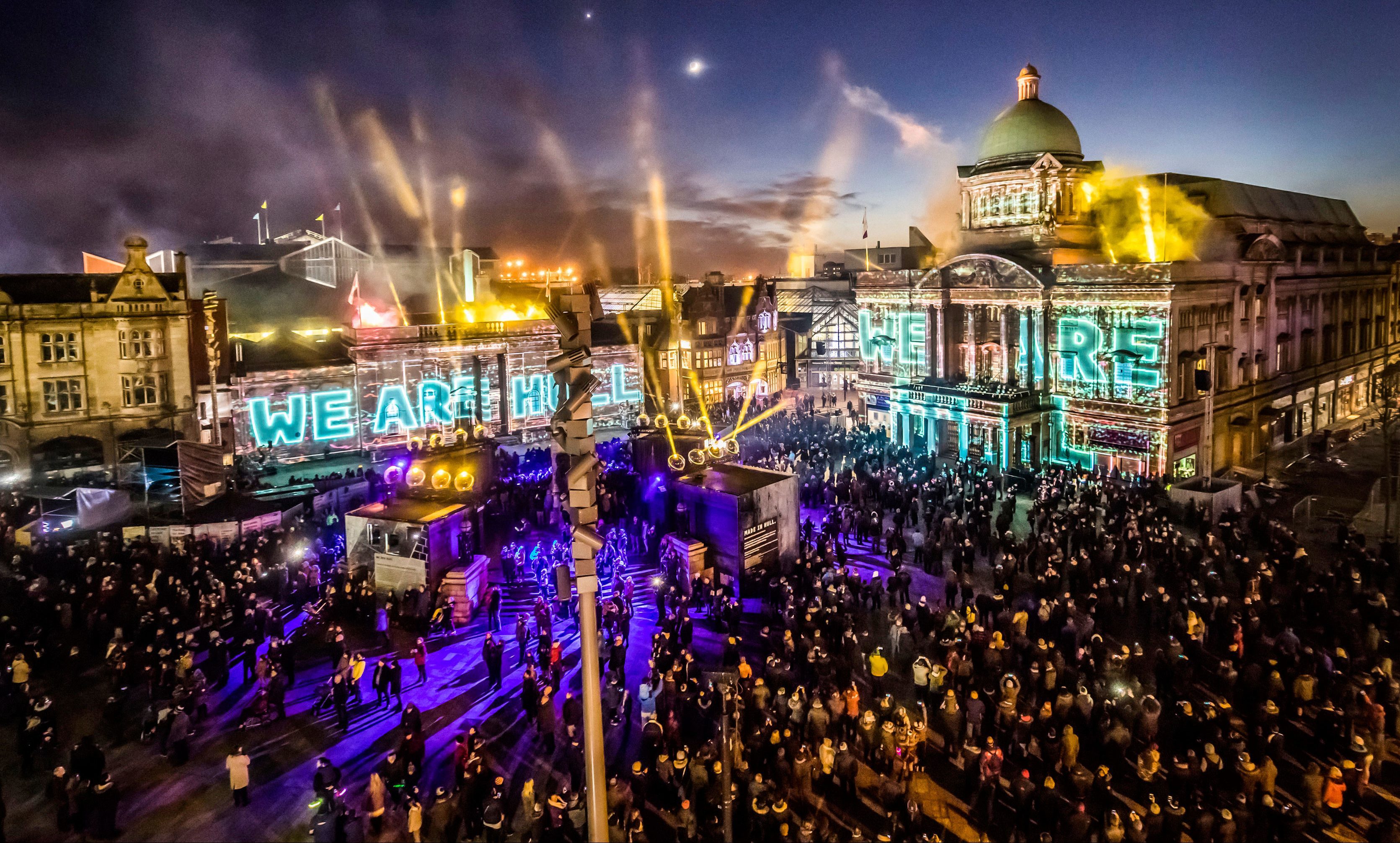 Hull threw a massive street party at the start of its 2017 celebrations.