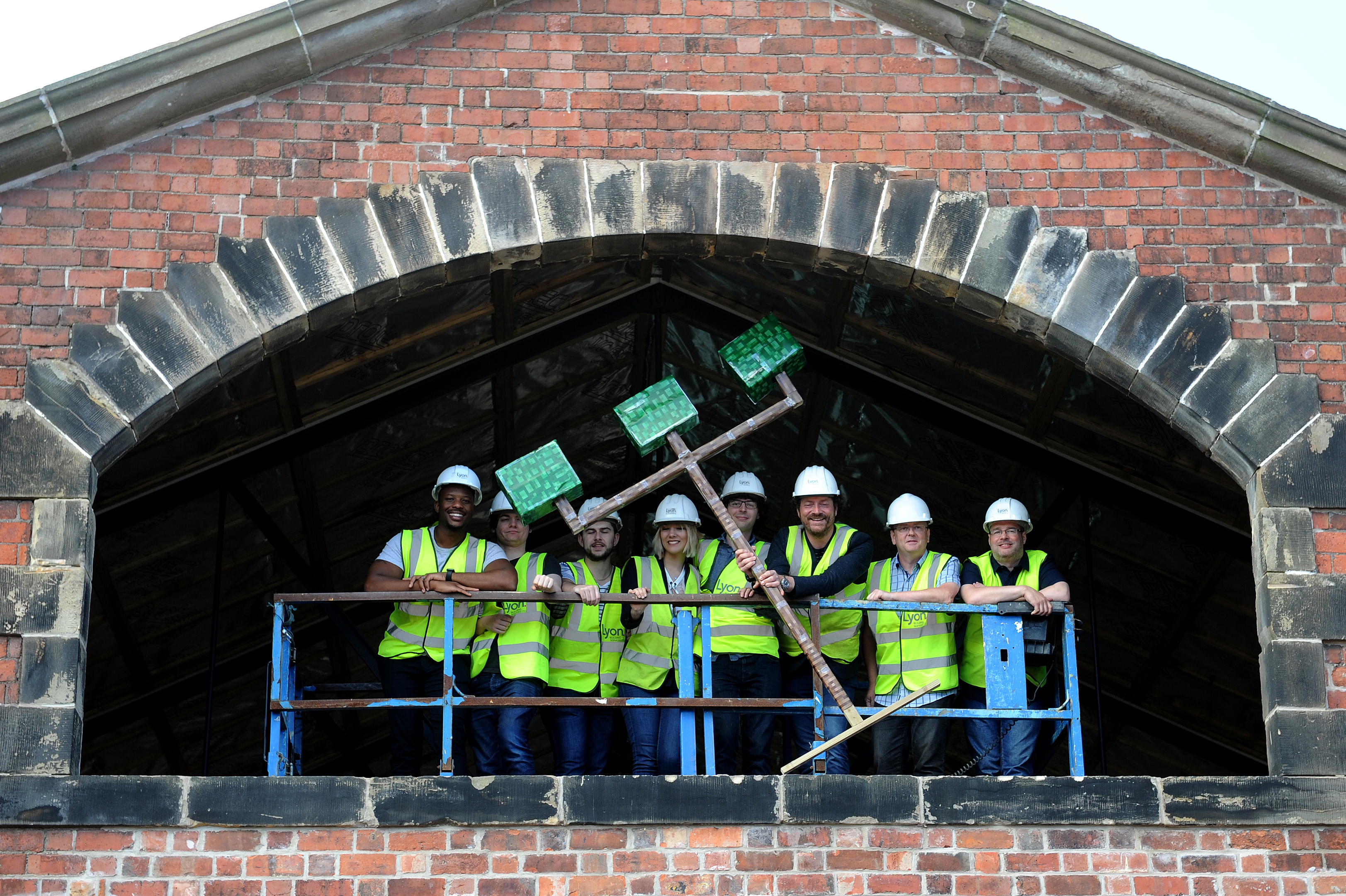 YouTube vloggers joined Chris and Paddy for the first look at the venue.