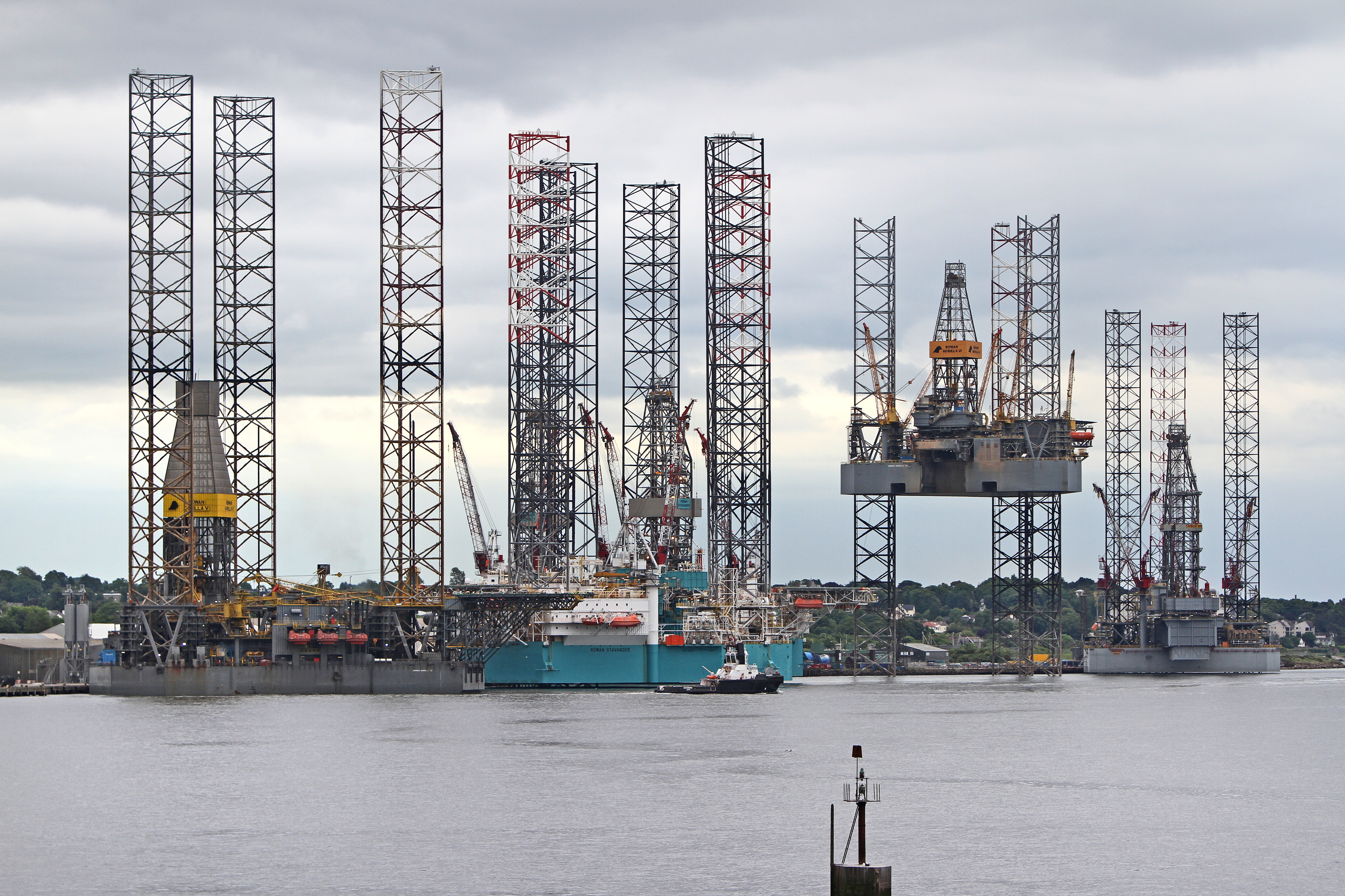 The Rowan Gorilla V berths at Dundee Port.