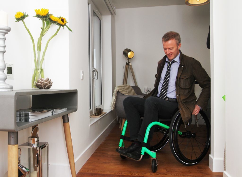 The Courier's Michael Alexander 'road tests' the new wheelchair friendly Blackwood House in Glamis Road, Dundee in 2017