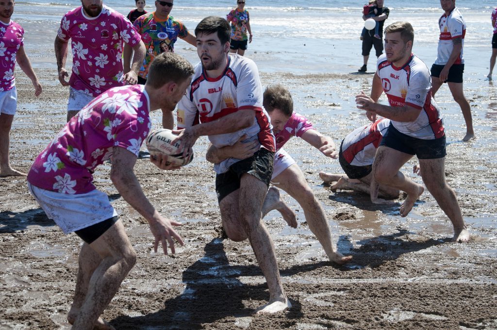 The Carnoustie Beach Rugby Anniversary Celebrations.