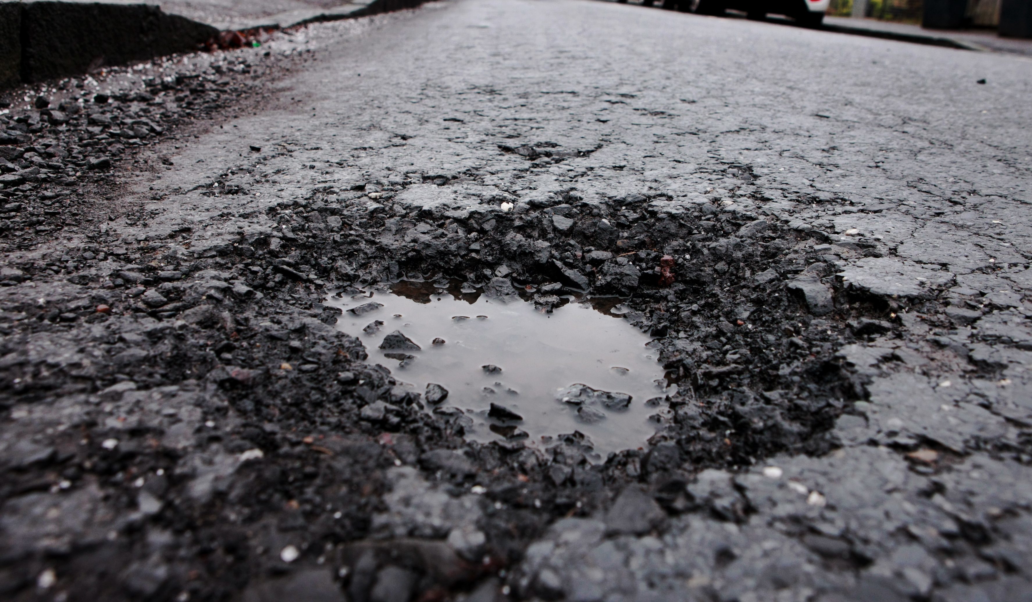 winter weather has aided a huge rise in potholes across Fife